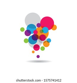 Bubble symbol vector icon illustration