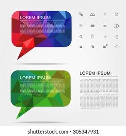 bubble talk and business icon vector