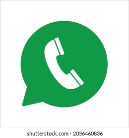 cháchara de burbuja o icono de chat con teléfono en el medio.