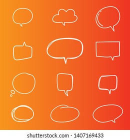 Bubble talk collection is more square shaped