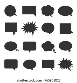 Speech Bubbles Vector Set Stock Vector (Royalty Free) 706679041