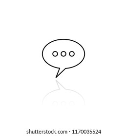 bubble talk icon vector illustration