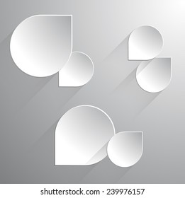 Bubble talk index for web design mono color.