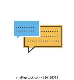 bubble talk Line Icon Style