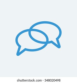 Bubble Talk line icon.Vector EPS10