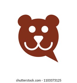 bubble talk logo. communication icon. dialogue symbol. vector eps 08.
