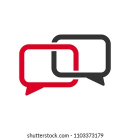 bubble talk logo. communication icon. dialogue symbol. vector eps 08.