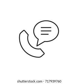 bubble talk - logo / icon vector
