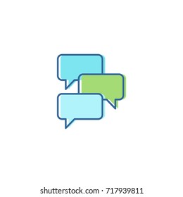 bubble talk - logo / icon vector
