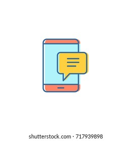 bubble talk - logo / icon vector

