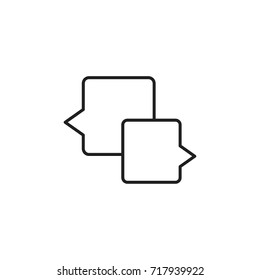 bubble talk - logo / icon vector
