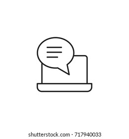bubble talk - logo / icon vector
