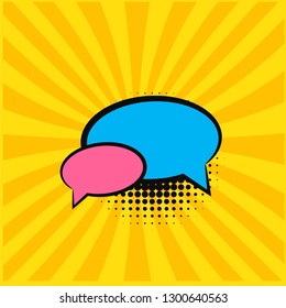 Bubble talk pop art