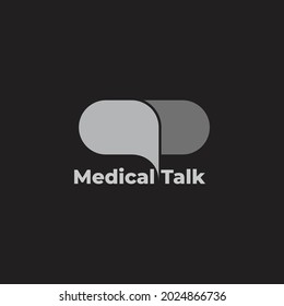 bubble talk simple medical consultation symbol vector