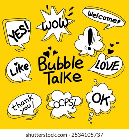 Bubble Talk and speech doodle