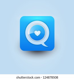 Bubble talk user interface icon