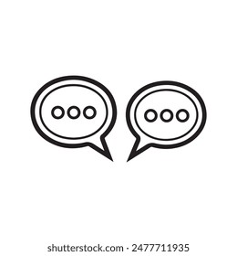 Bubble tax chat box communication media vector design.