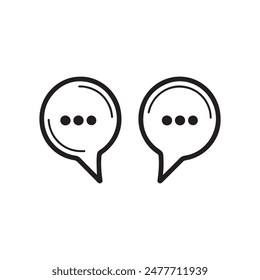 Bubble tax chat box communication media vector design.