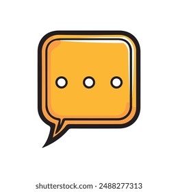 Bubble tax chat box communication media vector design.