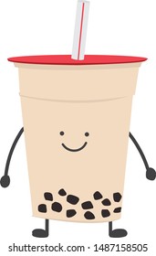 Bubble tea, boba tea cartoon