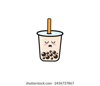 Bubble tea Boba Cute Sleep