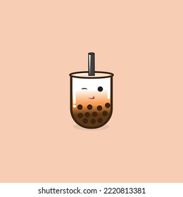 Bubble Tee Cute Kawaii Vectordesign