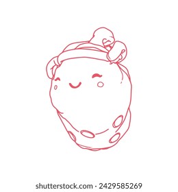 Bubble tea drink. Vector illustration of a cute Bubble tea toys.