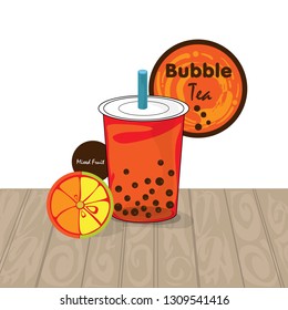 bubble tea graphic cup
