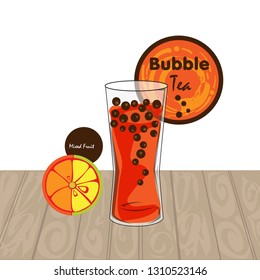 bubble tea graphic cup