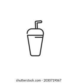 Bubble tea icon. Drinks symbol. Vector icon 