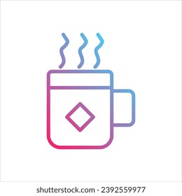 bubble tea  icon with white background vector