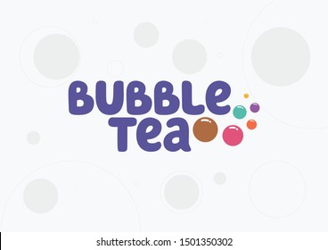 Bubble Tea, Juice Tea, Fruit Tea, Logo Logotype Design.
