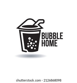 Bubble Tea Logo Boba Milk Shake Icons