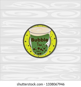 bubble tea logo icon graphic template