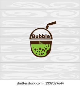 bubble tea logo icon graphic template