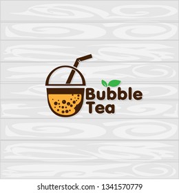 bubble tea logo icon graphic template