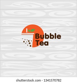 bubble tea logo icon graphic template