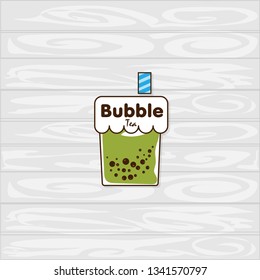 bubble tea logo icon graphic template