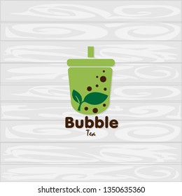 bubble tea logo icon graphic template