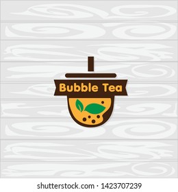 bubble tea logo icon graphic template
