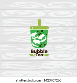 bubble tea logo icon graphic template
