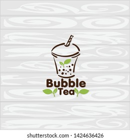 bubble tea logo icon graphic template