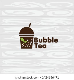 bubble tea logo icon graphic template