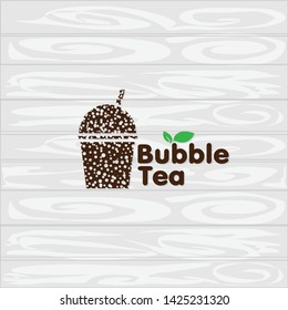 bubble tea logo icon graphic template
