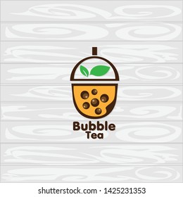 bubble tea logo icon graphic template
