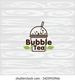 bubble tea logo icon graphic template