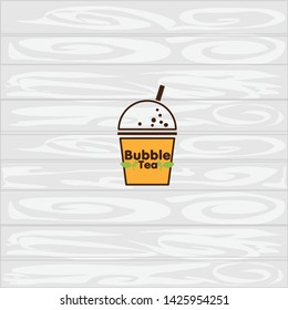 bubble tea logo icon graphic template