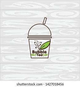 bubble tea logo icon graphic