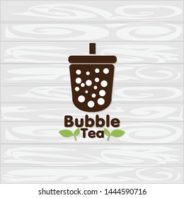 bubble tea logo icon graphic template