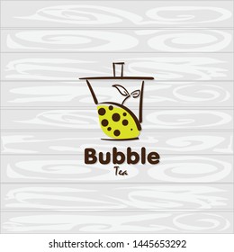 bubble tea logo icon graphic template